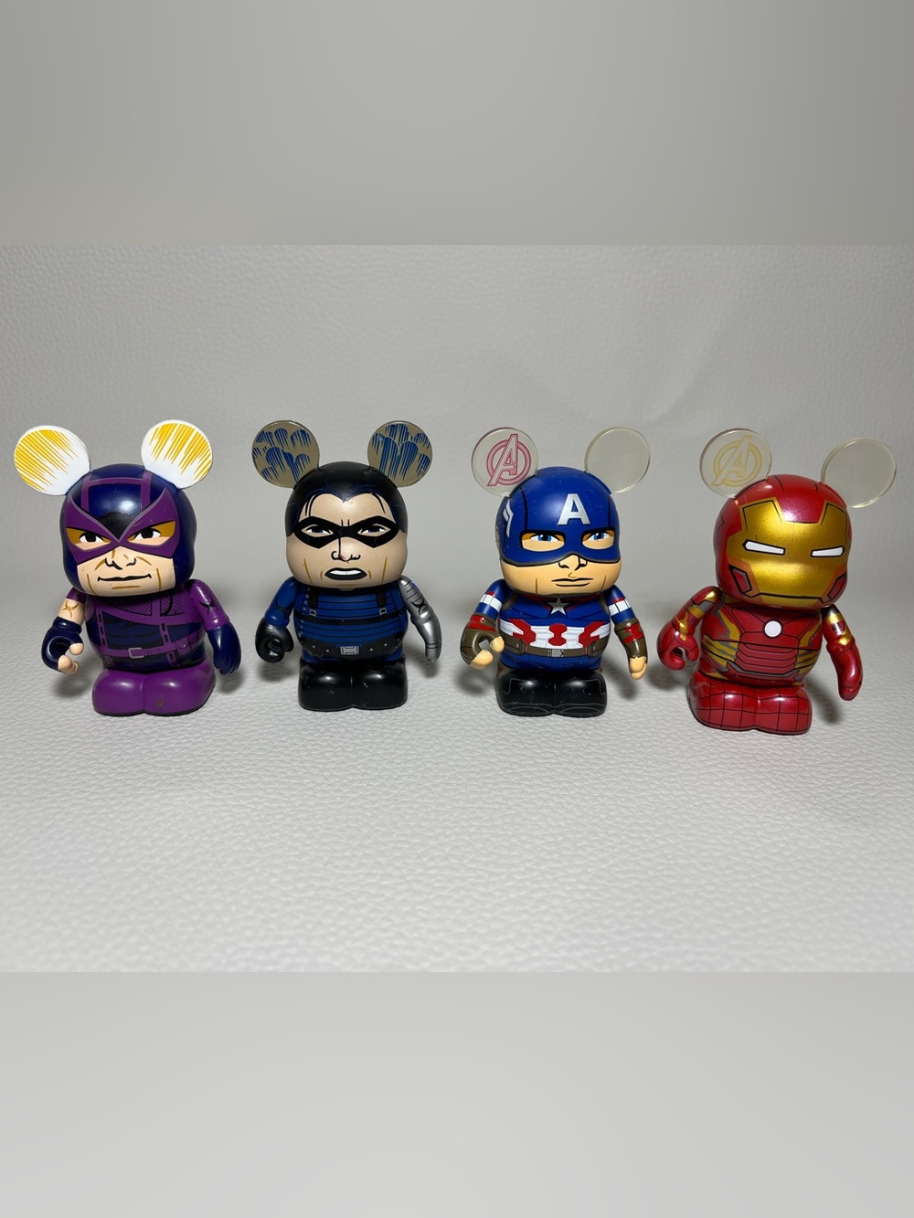 Disney Vinylmation Marvel Lot of 4 Iron Man Hawkeye Captain America Winter Soldi